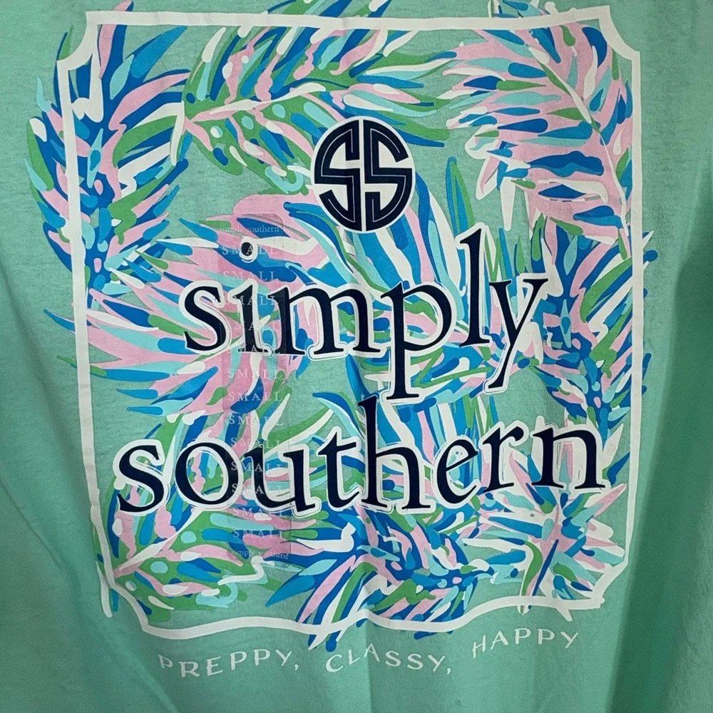 Simply Southern Women’s NWT Aqua Graphic Tshirt - Size S - Picture 5 of 5